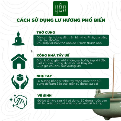 Bát Hương Bát Nhang Thảo Mộc Yên Bằng Sứ Cao Cấp Cao 5cm Size Vừa Màu Sắc Phong Thủy Trang Trí Bàn Thờ Dâng Hương