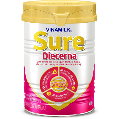 Sữa bột Dành Cho Người Tiểu Đường Vinamilk Sure Diecerna - 400g