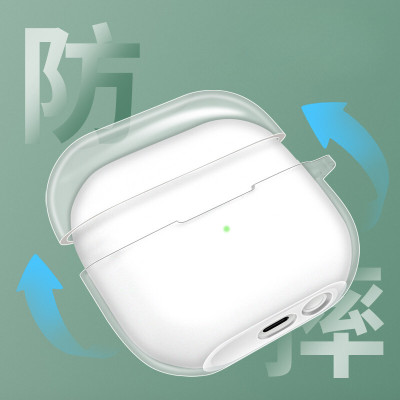 Ốp TPU trong suốt cho Samsung Galaxy Buds 3/ Buds 3 Pro kèm móc treo_ Hàng chính hãng