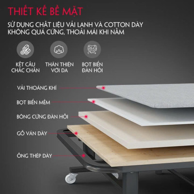 Giường gấp Giường đơn có nệm Dễ dàng cất giữ Tiết kiệm không gian Tải trọng 200 Kg. Folding Bed Single Bed with Mattress Easy Storage Space Saving 200 Kg Load