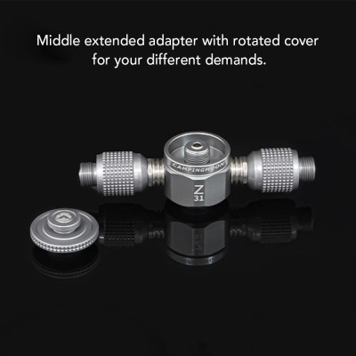 Bộ chuyển đổi bếp ga 3 trong 1 bằng hợp kim nhôm cao cấp, bền và nhẹ.