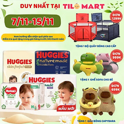 Tã Dán Siêu Cao Cấp Huggies Platinum Naturemade NB60 (60 Miếng)