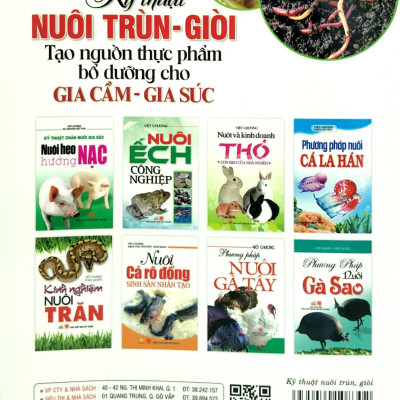 Kỹ Thuật Nuôi Trùn - Giòi Tạo Nguồn Thực Phẩm Bổ Dưỡng Cho Gia Cầm - Gia Súc - Vanlangbooks