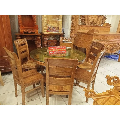 Bàn Thờ Thần Tài Ông Địa 42-68cm gỗ Xoan