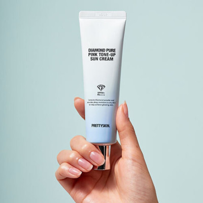 Kem Chống Nắng Prettyskin Diamond Pure Pink Tone-Up Sun Cream 50ml