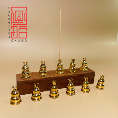 Đế Hồ Lô Bằng Đồng, Cắm Nhang Vòng, Nhang Không Tăm, Nhang Vân Mây