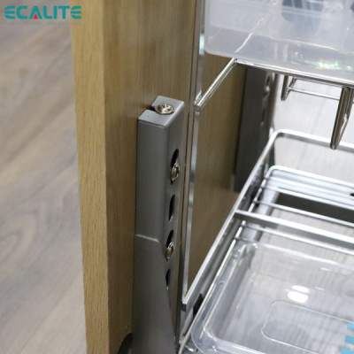 Kệ đựng gia vị Pull-out Ecalite EL-GS350 - Tủ ngang 350mm - Hàng chính hãng