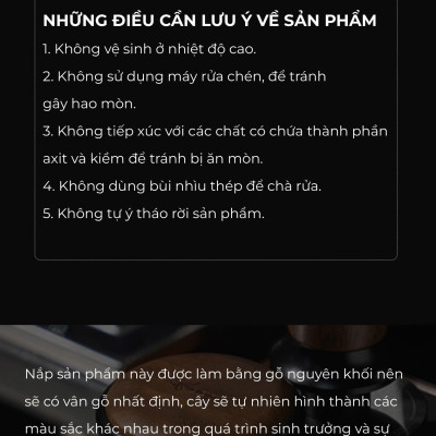 Feepie dosing hứng đong cà phê Wood charm
