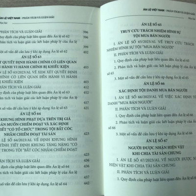 Án lệ Việt Nam – Phân tích và luận giải (Tập 2: từ án lệ 44 đến án lệ 70) – tái bản lần thứ nhất