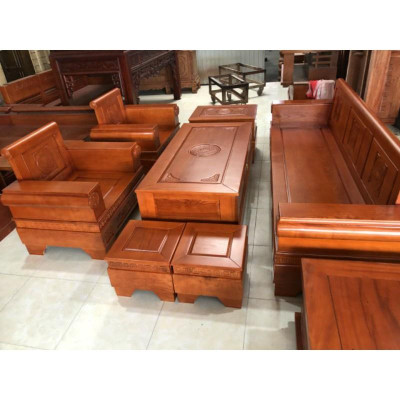 Bộ sô Fa trứng đối gỗ hương đá, gõ đỏ, sồi Nga đẹp sang trọng.