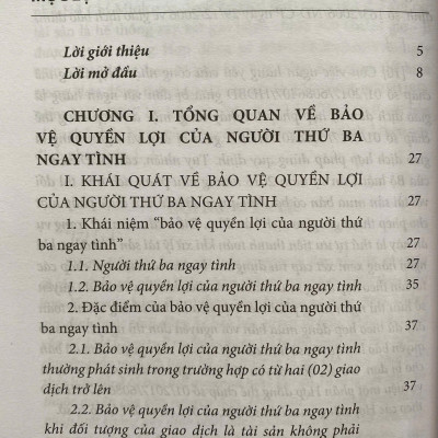 Bảo Vệ Quyền Lợi Của Người Thứ Ba Ngay Tình