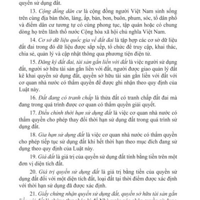 Sách - Luật Đất Đai (Nước Cộng Hòa Xã Hội Chủ Nghĩa Việt Nam - Sữa đổi bổ sung năm 2024) - ndbooks