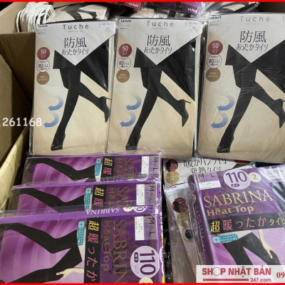 Quần tất Nhật Bản SABRINA Heat Top 210D sinh nhiệt mùa đông 