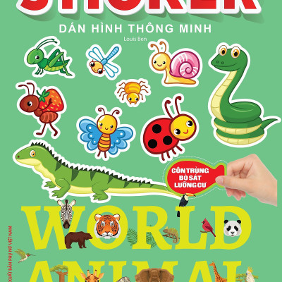 Sách - Sticker dán hình thông minh - Côn Trùng, Bò Sát, Lưỡng Cư (MK)