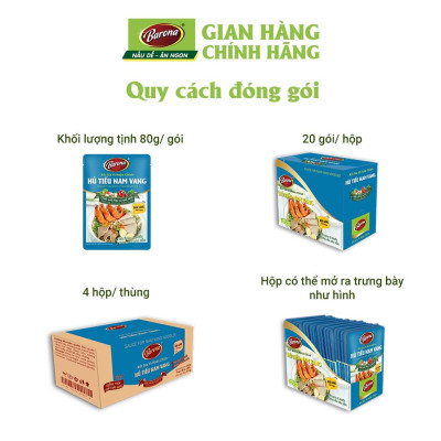 Gia Vị Hủ Tiếu Nam Vang Barona 80g tươi ngon chuẩn vị không cần nêm nếm