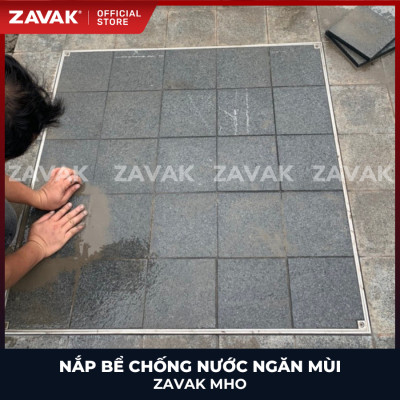 Nắp bể ngầm chống nước ngăn mùi inox ZAVAK MHO-60 / KT 60x60cm, lát gạch 1,5cm/ tải tối đa 600kg