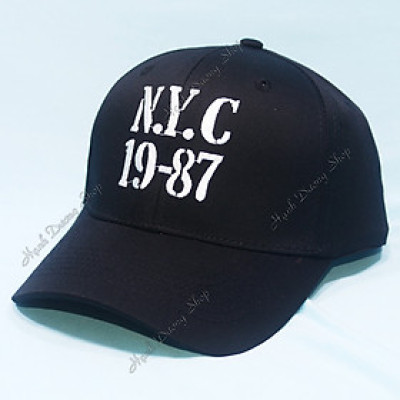 Mũ lưỡi trai nam nữ N.Y.C 1987 cao cấp, chất vải bền đẹp, khóa kim loại cứng cáp - Hạnh Dương