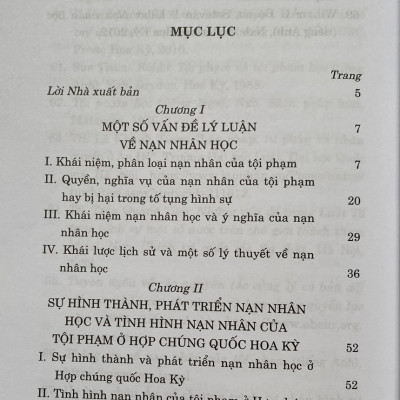 Nạn Nhân Học : Một Số Vấn Đề Lý Luận Và Thực Tiễn 