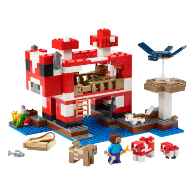 Đồ Chơi Lắp Ráp Ngôi Nhà Của Những Chú Bò Nấm LEGO MINECRAFT 21270 (500 chi tiết)