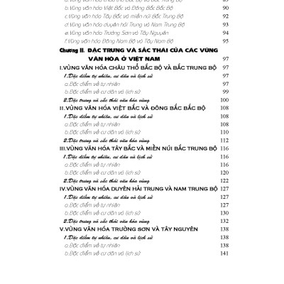 Đặc Trưng Và Sắc Thái Văn Hóa Vùng - Tiểu Vùng Ở Việt Nam