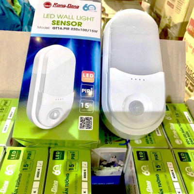 ĐÈN LED GẮN TƯỜNG CẢM BIẾN 15W RẠNG ĐÔNG