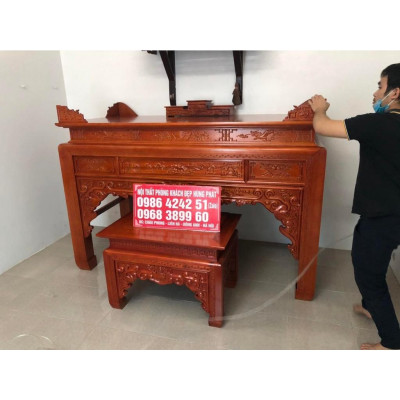 Án gian thờ gỗ gõ đỏ