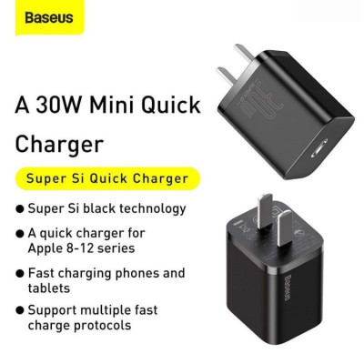 Củ sạc nhanh Baseus Super Si Quick Charger 1C 30W CCSUP- hàng chính hãng