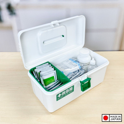 Hộp đựng thuốc & dụng cụ y tế Fudo Giken, thiết kế làm 2 ngăn dễ dàng phân chia đồ - nội địa Nhật Bản 