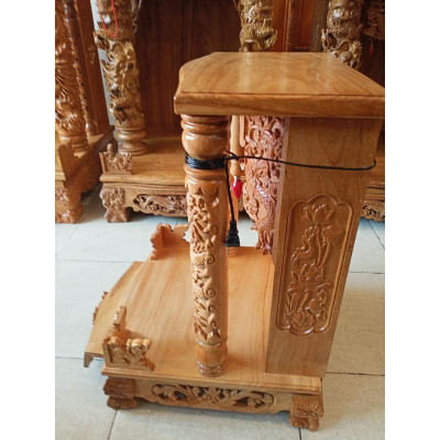 Bàn Thờ Ông Địa gỗ Gõ Đỏ mâm lớn 48-68cm giá 2tr600