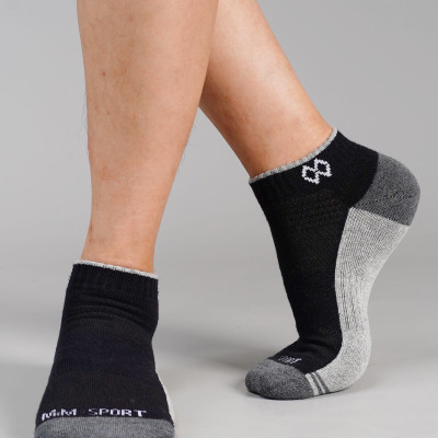 Combo 5  Đôi Tất Vớ Thể Thao, Vớ Đá Banh, Vớ Chạy Bộ Cổ Ngắn, Sợi Cotton Cao Cấp Chống Hôi Chân, Chống Phồng Rộp Chân, Chống Trượt Co Giãn 4 Chiều Mrm Manlywear - MM CM