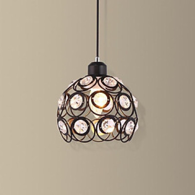 đèn thả đơn đen pha lê - đèn thả quầy bar , bàn ăn, phòng khách, phòng ngủ. KÈM BÓNG LED