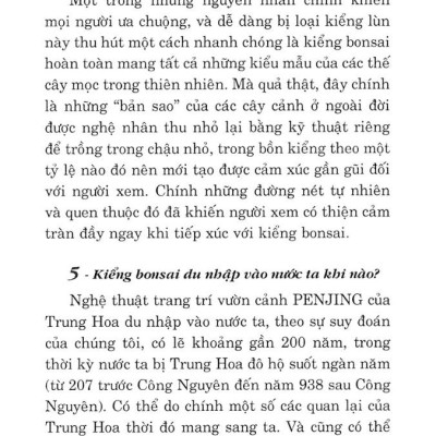 110 Câu Hỏi Đáp Chăm Sóc Và Tạo Dáng Bonsai (Tái Bản 2024)