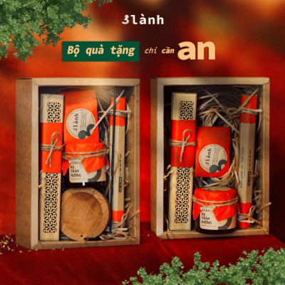 Bộ Quà Tặng Trầm Hương Cao Cấp An 3 Lành Sinh Nhật Mong An Yên Tài Lộc Phúc Lành Trang Trí Nhà Cửa