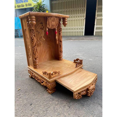 Bàn thờ thần tài ông địa gỗ gõ đỏ