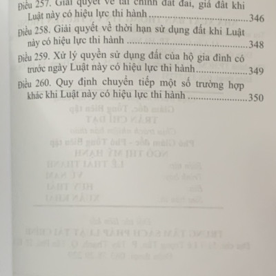 Sách - Luật Đất đai (Hiện hành) (Được Quốc hội thông qua ngày 18-01-2024, có hiệu lực từ ngày 01-01-2025) XBTT