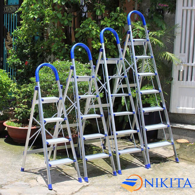 Thang ghế tay vịn, khung chắc chắn, gấp gọn tiết kiệm không gian, chính hãng Nikita