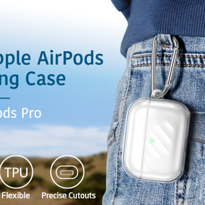Ốp Case ESR Air Ripple Series Shock-Resistant Dành cho Airpods Pro - Hàng Chính Hãng