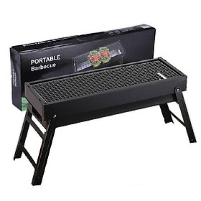 Bếp Nướng Than BBQ Ngoài Trời Loại Dài 61x23x35cm