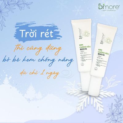 Kem chống nắng Bimore SPF PA+++35 dưỡng da và ngăn tia UVA_UVB_50ml