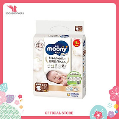 Bỉm dán cao cấp Moony Natural Organic size NB 62+4