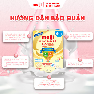 Combo 1 Hộp Thực Phẩm Bổ Sung Meiji Mama Milk Và 1 Hộp Sản phẩm dinh dưỡng công thức Meiji Infant Formula EZcube