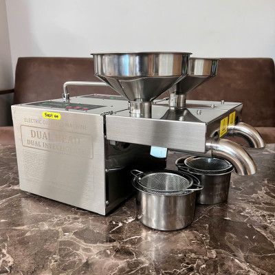 Máy ép dầu ăn thực vật 2 đầu kép đa năng thương hiệu Mỹ cao cấp Septree B02S Plus - Công suất 1900W - Hàng chính hãng