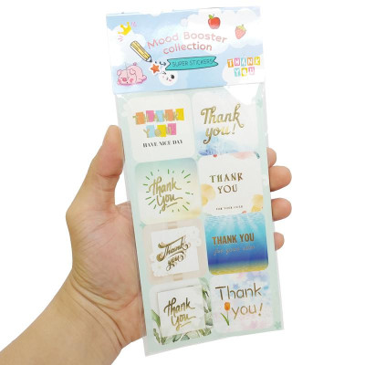 Sticker Cảm Ơn Ánh Kim - Teenage CTE-031 (5 Tờ)