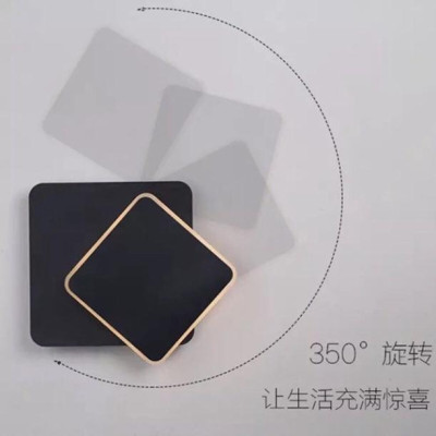 Đèn tường led vuông xoay 360 độ, đèn trang trí DT