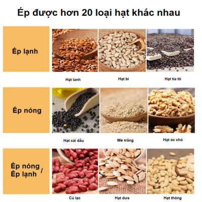 Máy ép dầu ăn thực vật nóng và lạnh dùng trong gia đình thương hiệu Anh Quốc cao cấp AOSIDA 999A - Công suất 1000W - Hàng nhập khẩu