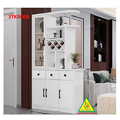 Vách ngăn kiêm tủ rượu trang trí phòng khách 3TKR06 - Nội thất lắp ráp Viễn Đông ADV