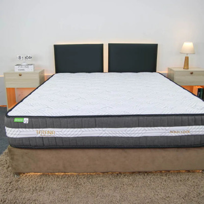 Nệm lò xo túi cao cấp Tatana Hana Cool New, Áo nệm được làm từ vải Cooling làm mát, khung lò xo vững chắc, êm ái, độ đàn hồi cao - Độ dày 27cm