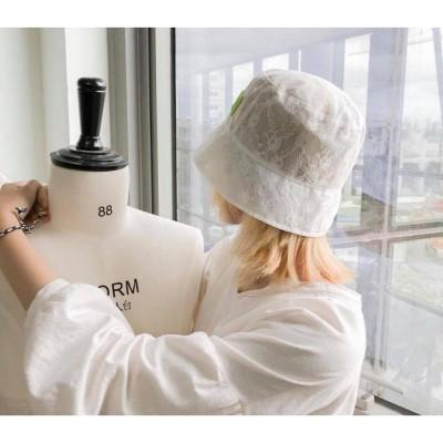 Nón Bèo Ren Hoa Trắng TARTAN - Floral Bucket Hat SE 