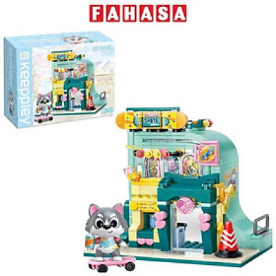 Đồ Chơi Lắp Ráp Lovely Street Husky Skate Shop - Keepplay K28009 (350 Mảnh Ghép)