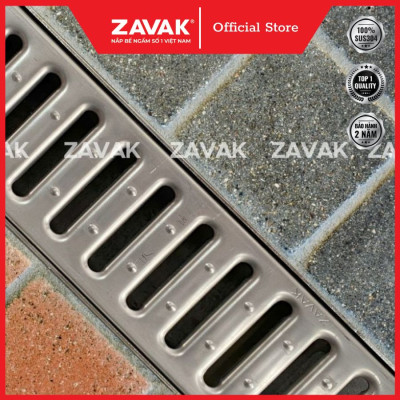 Rãnh Thoát Nước Inox 304 ZAVAK Grating GRT-AX157 inox 304 (modun 1.2m)